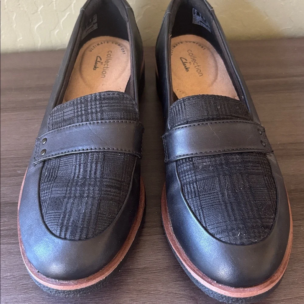 Clark’s Griffin Sail‎ Black Loafer Size 6
